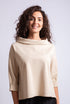 Elegant top with wide turtleneck Inga
