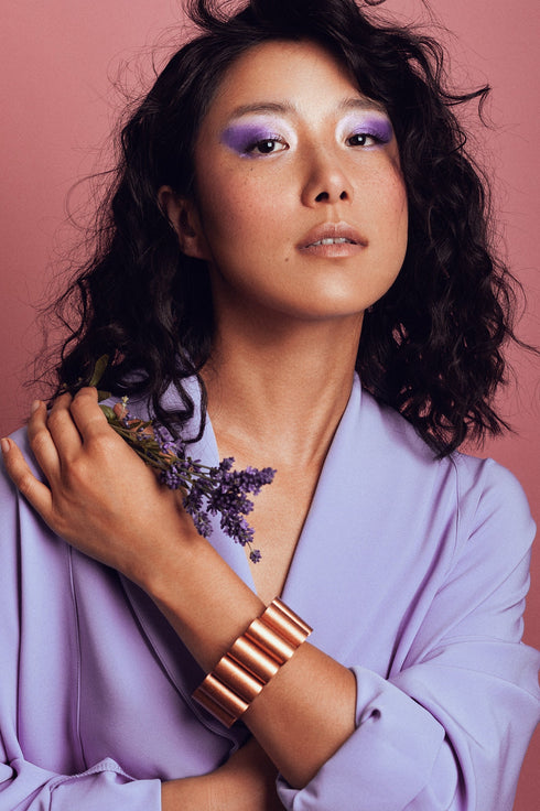 Elegant metallic bracelet Leya