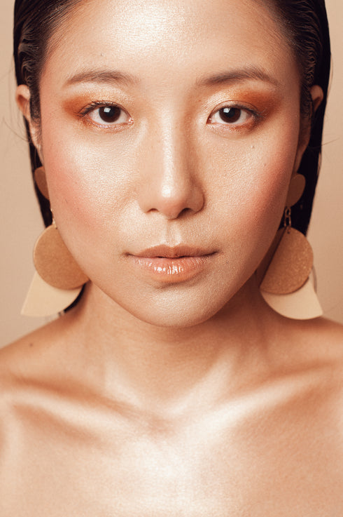 Geometrische, hängende Ohrringe Fiamma