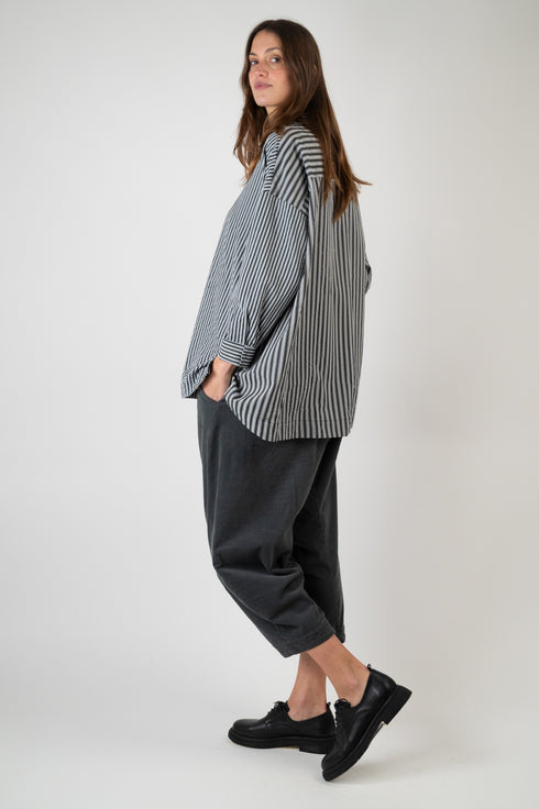 Getreiftes Oversize Hemd