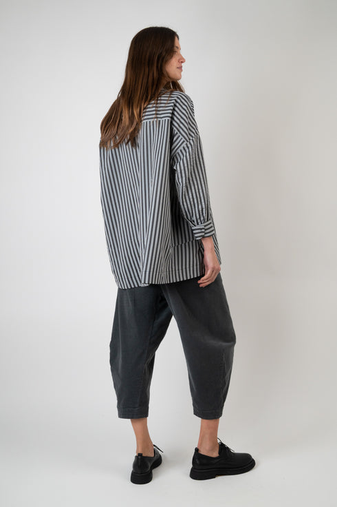 Getreiftes Oversize Hemd