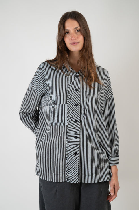 Getreiftes Oversize Hemd