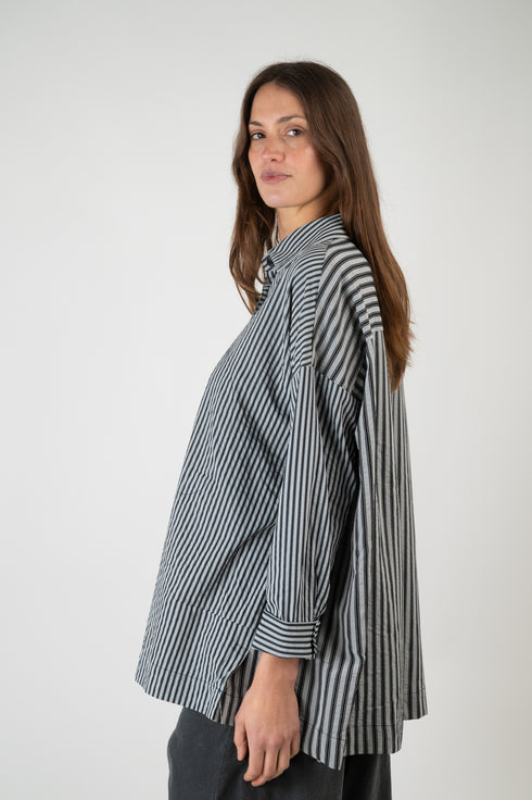 Getreiftes Oversize Hemd