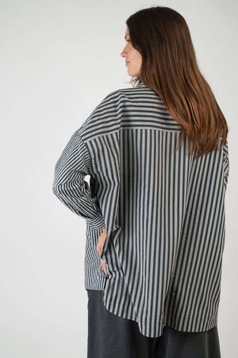 Getreiftes Oversize Hemd