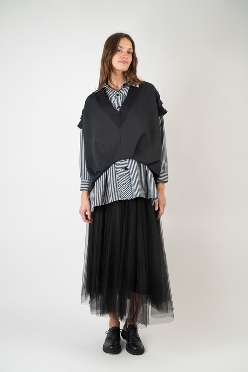 Getreiftes Oversize Hemd