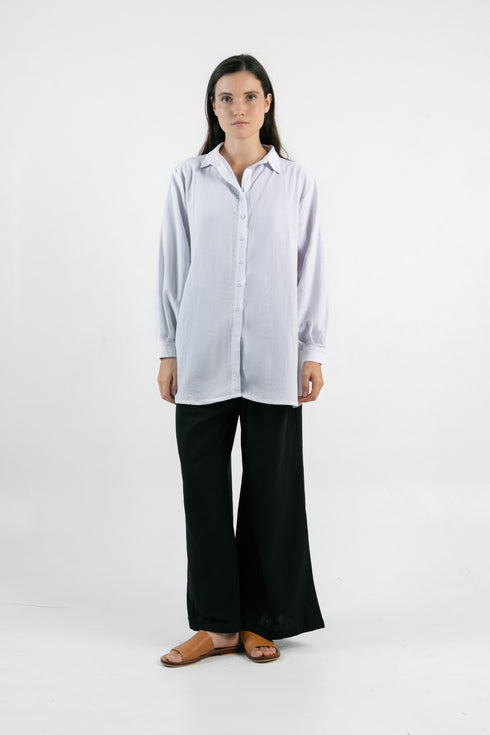 Langärmlige Bluse Hala - Leinen