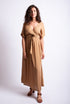 Elegenate's long wrap dress Julie