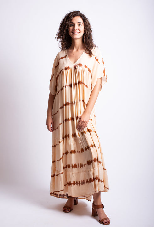Kaftan dress with V-neck Lapla