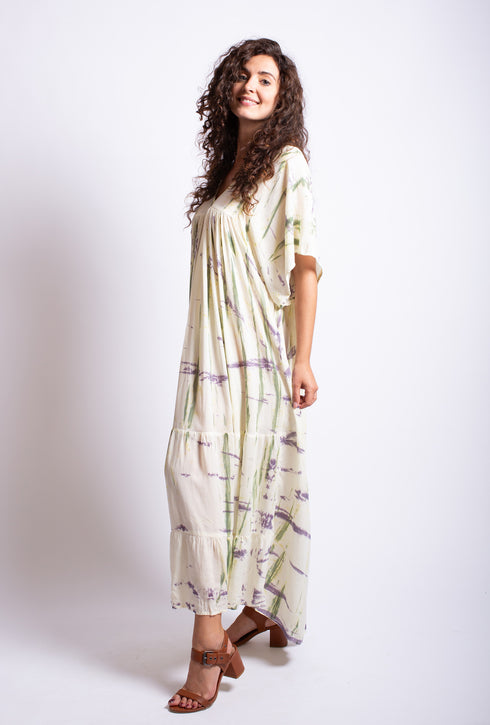 Kaftan dress with V-neck Lapla