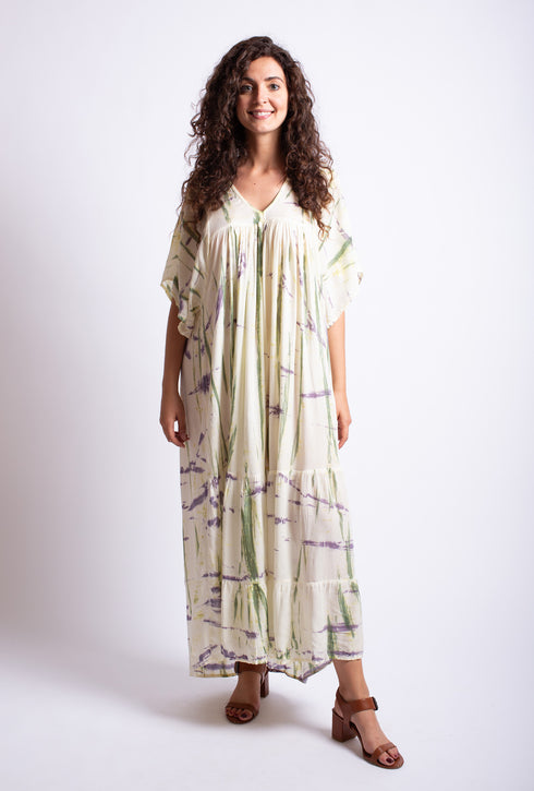 Kaftan dress with V-neck Lapla