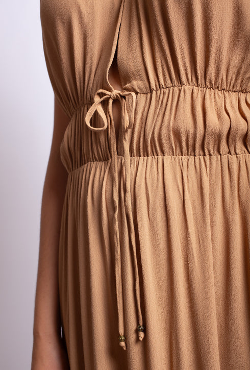 Long dress with plunging neckline Mahalini