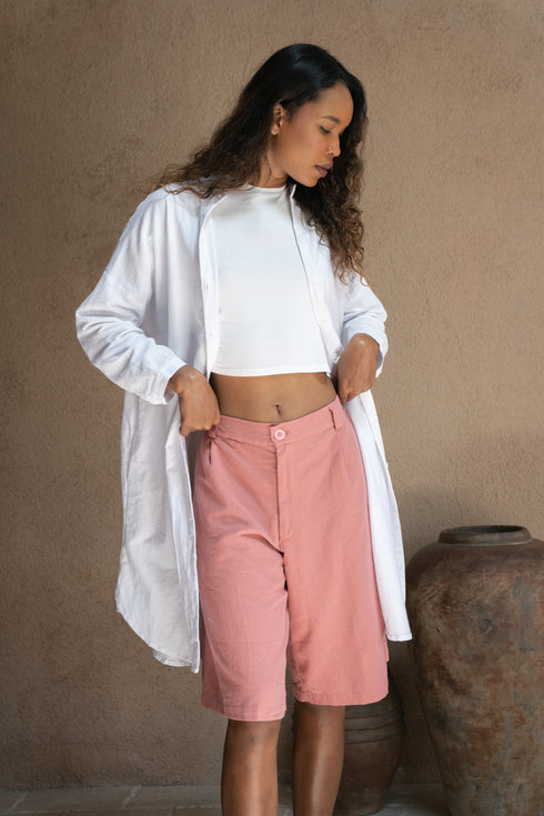 Elegante Bermuda Shorts Lula - Leinen