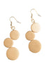 Elegant earrings Kiana in metallic tones