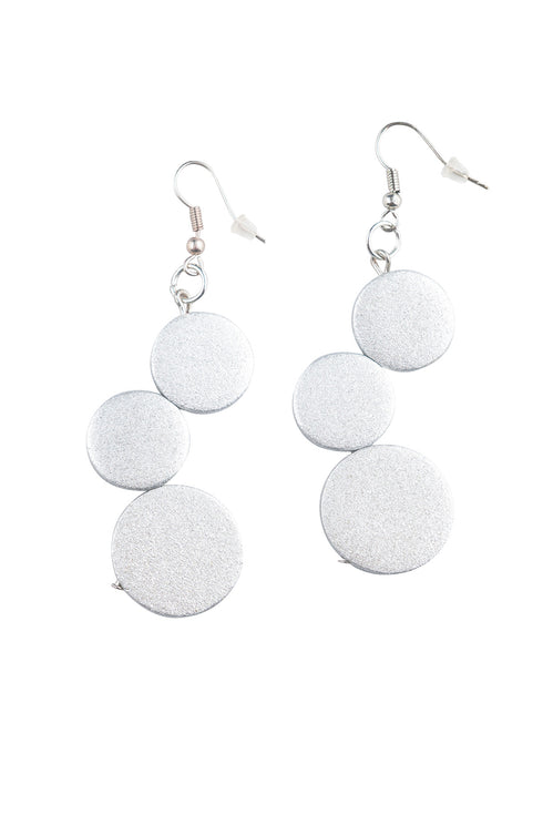 Elegant earrings Kiana in metallic tones