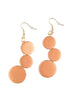 Elegant earrings Kiana in metallic tones