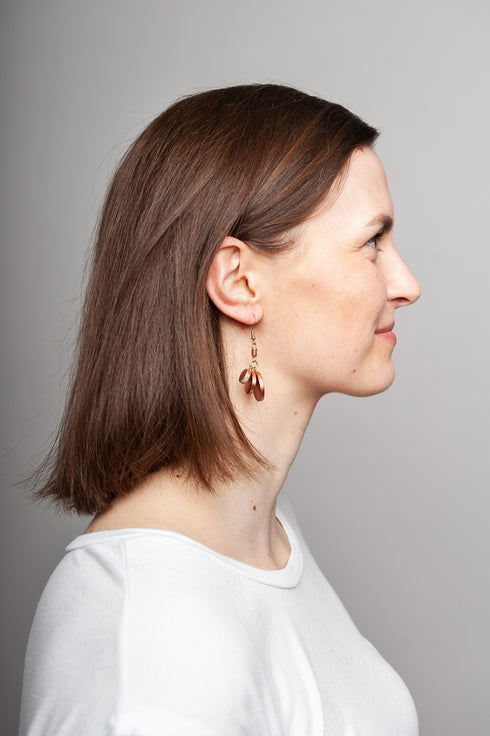 Metallic earrings Fiorella