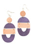 Geometric wooden earrings Mehrin