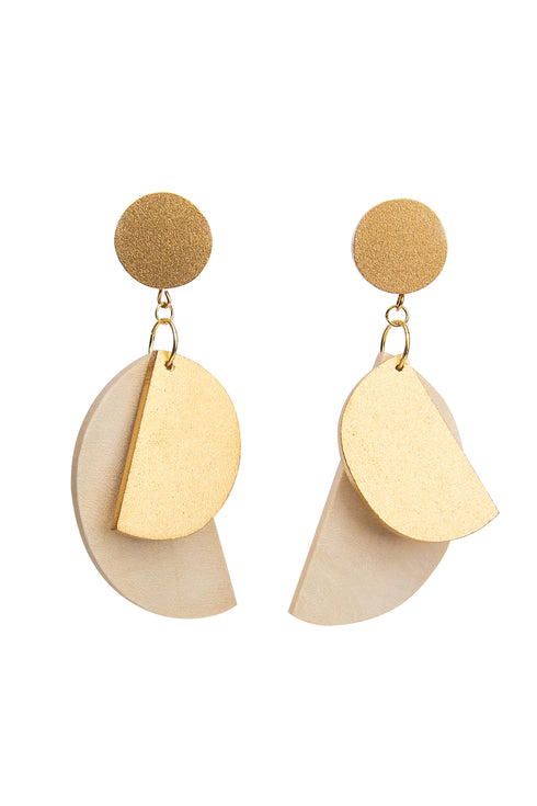 Orecchini pendenti geometrici Fiamma