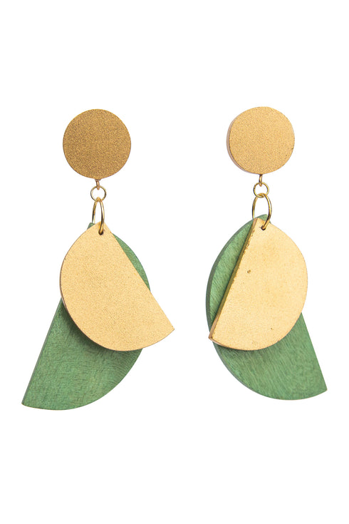 Orecchini pendenti geometrici Fiamma