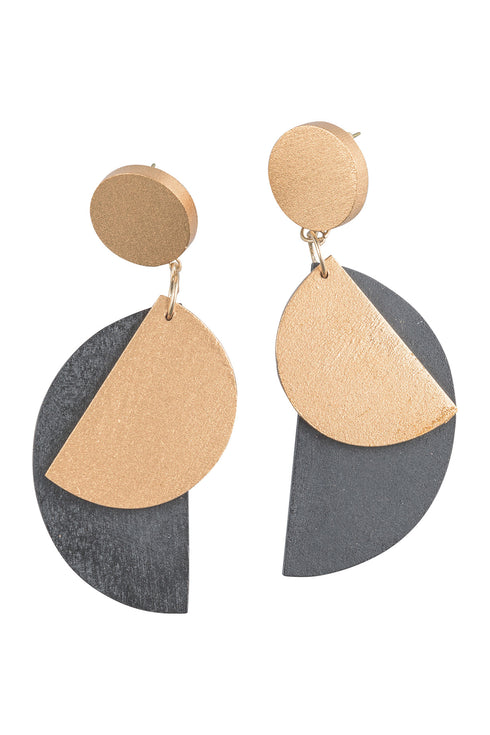 Geometrische, hängende Ohrringe Fiamma