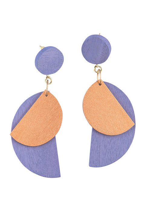 Orecchini pendenti geometrici Fiamma