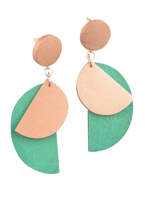 Geometrische, hängende Ohrringe Fiamma