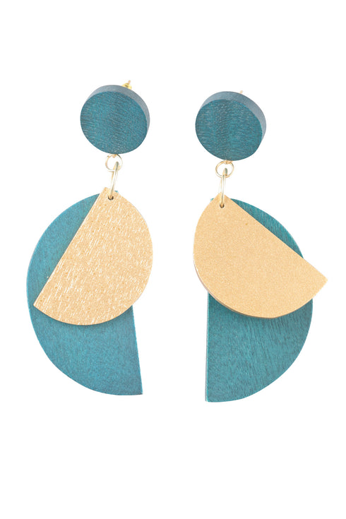 Geometrische, hängende Ohrringe Fiamma