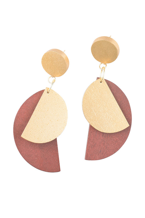 Geometrische, hängende Ohrringe Fiamma
