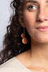 Hanging earrings Kiana Mini in metallic tones