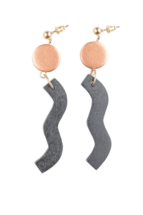 Orecchini astratti sospesi Nilofar