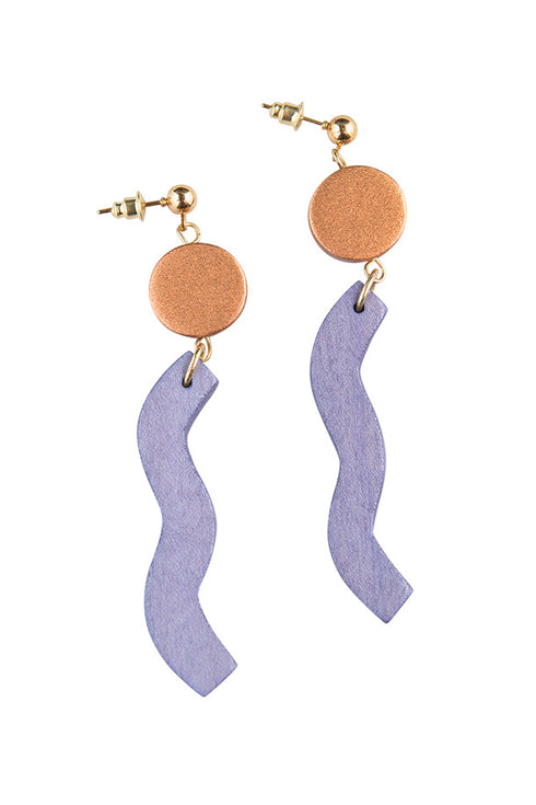 Orecchini astratti sospesi Nilofar