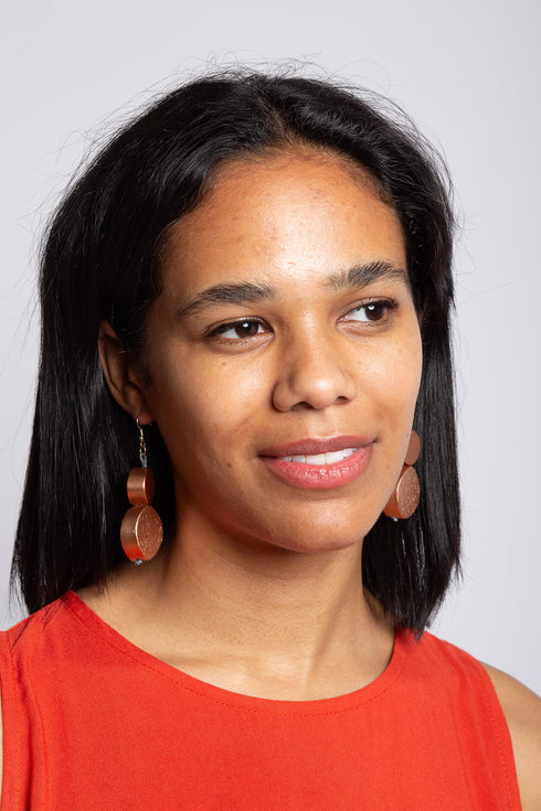 Hanging metallic earrings Enissa