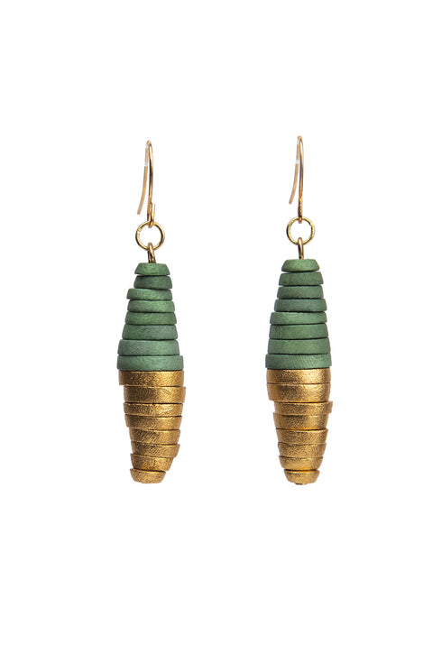 Orecchini metallici pendenti Gabrielle