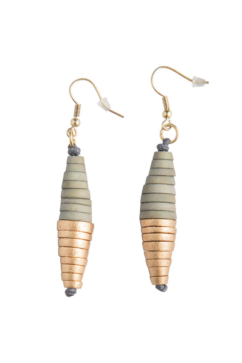 Orecchini metallici pendenti Gabrielle