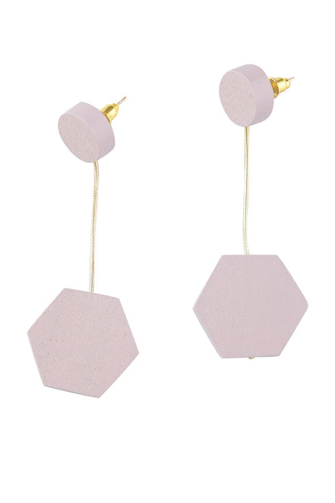 Geometrische Holzohrringe Lidia