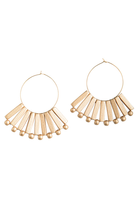 Fan Metallic Creoles Edineia