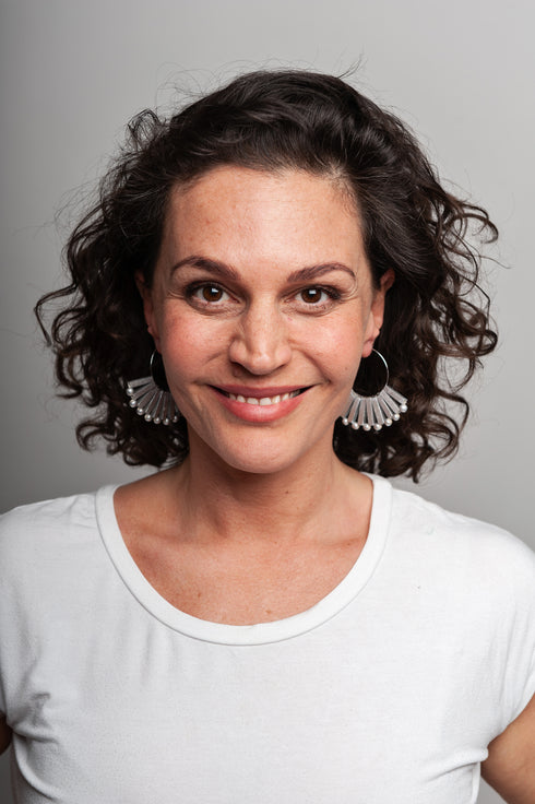 Fan Metallic Creoles Edineia