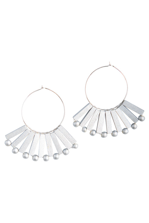 Fan Metallic Creoles Edineia