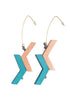 Geometric triangle hanging earrings Olivia