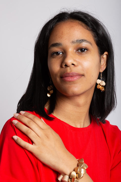 Tropfenförmige Hängeohrringe Liron