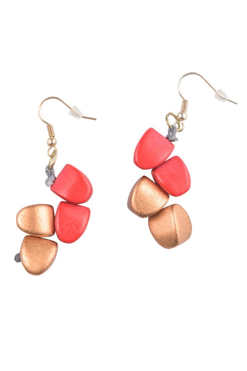 Tropfenförmige Hängeohrringe Liron