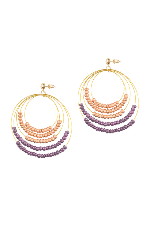 Creolen Perlen Ohrringe Jara