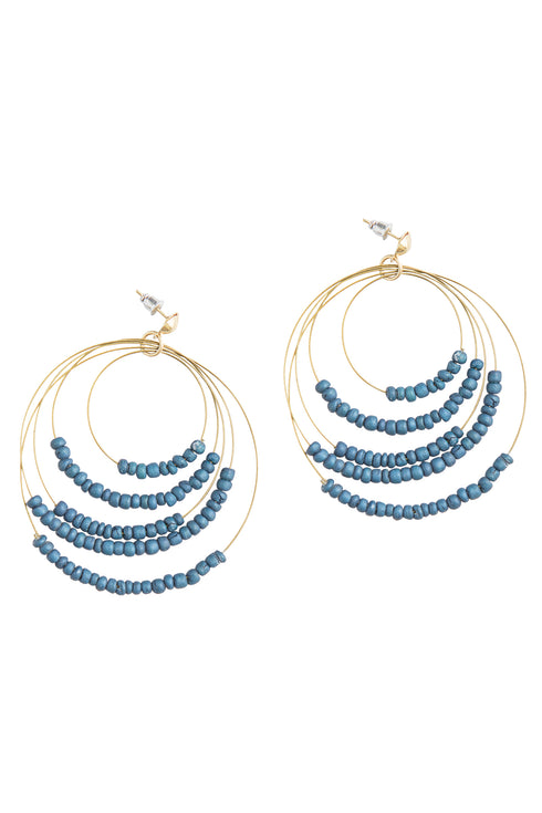 Creoles beads earrings Jara