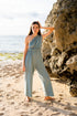 Moderner Jumpsuit Mariana - Leinen