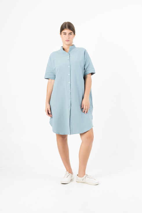 Lange Bluse Dewana - Leinen