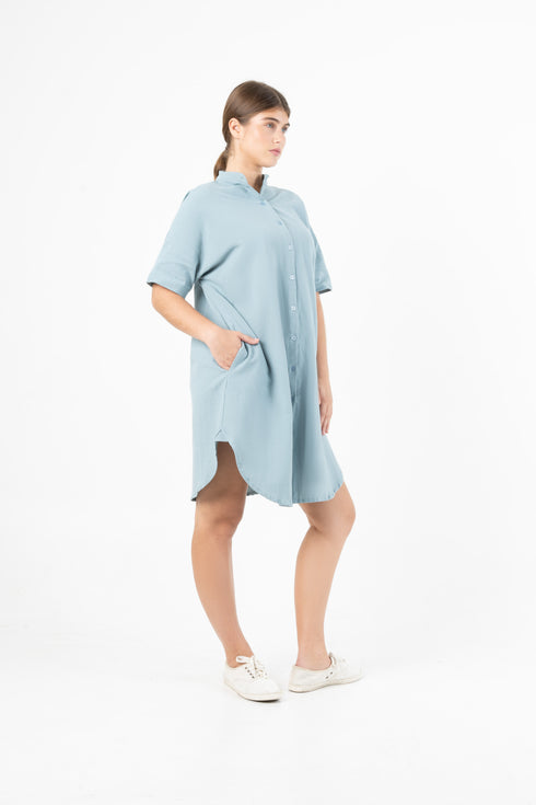 Lange Bluse Dewana - Leinen