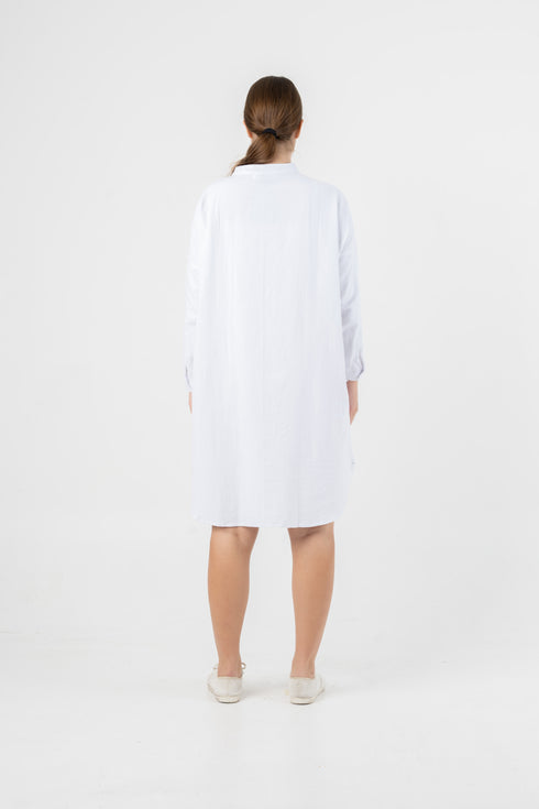 Langärmlige Bluse Dewana - Leinen