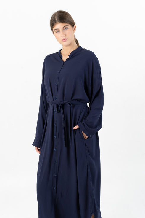 Langärmliges Maxi Hemdkleid Dewana