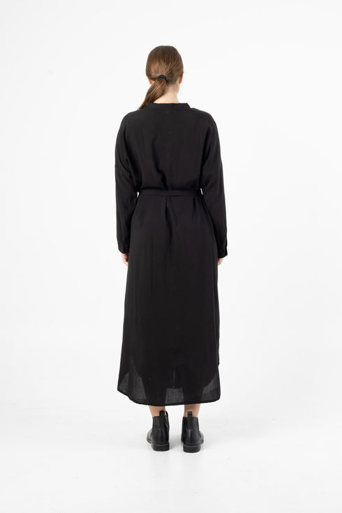 Langärmliges Maxi Hemdkleid Dewana