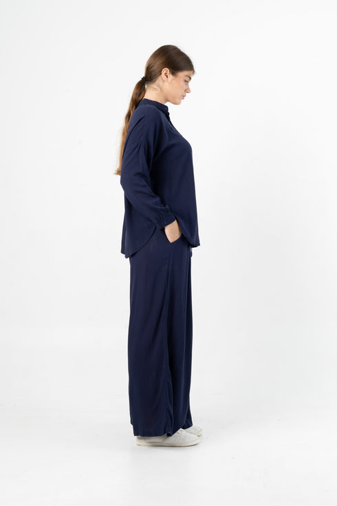 Langärmlige Kurze Bluse Dewana